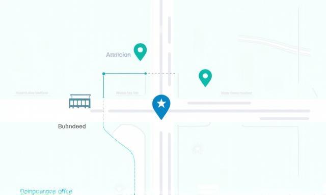 Map showing Melbourne office